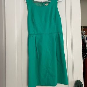 Teal J Crew cocktail dress